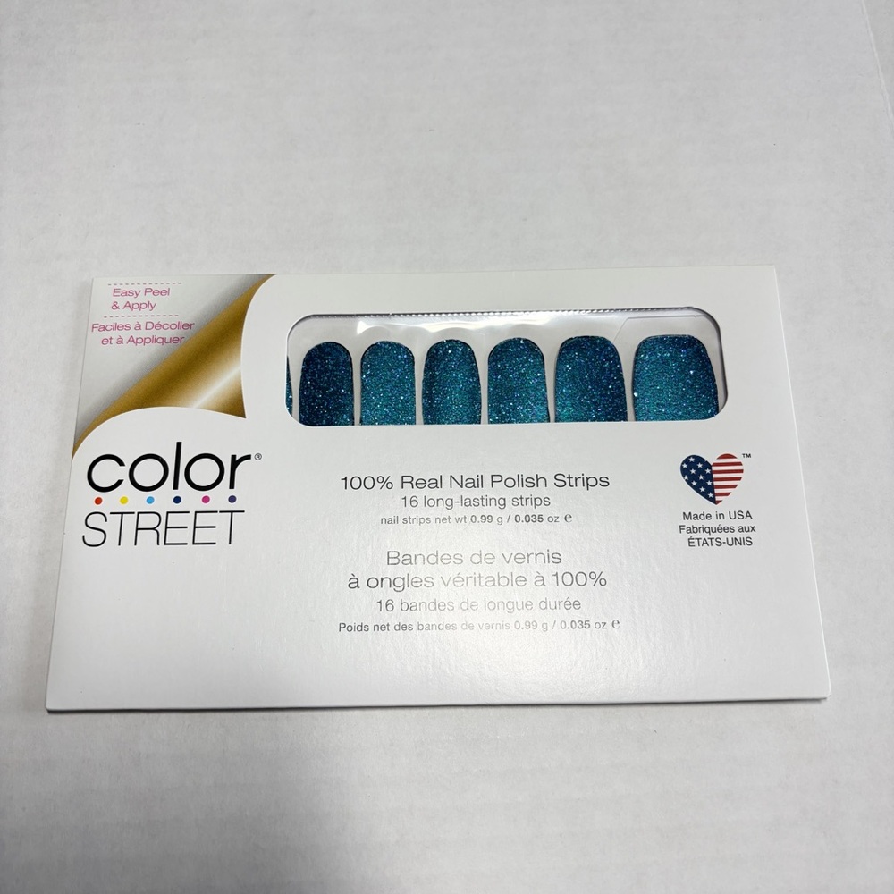 *Retired* Color Street: Dallas Darling | Teal Blue Glitter Purple Silver Party - Picture 3 of 14